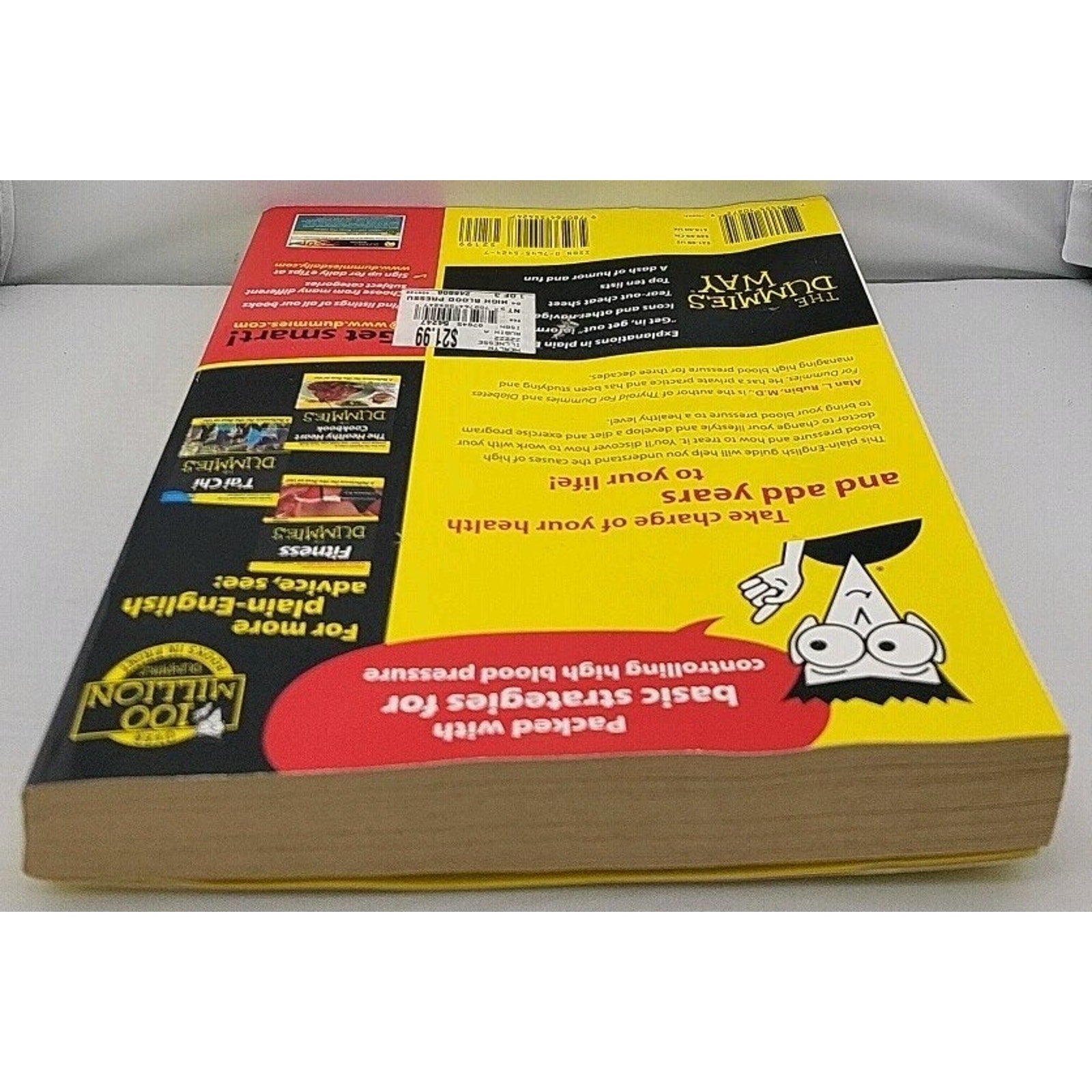 High Blood Pressure for Dummies by Alan L. Rubin (2002, Trade Paperback)