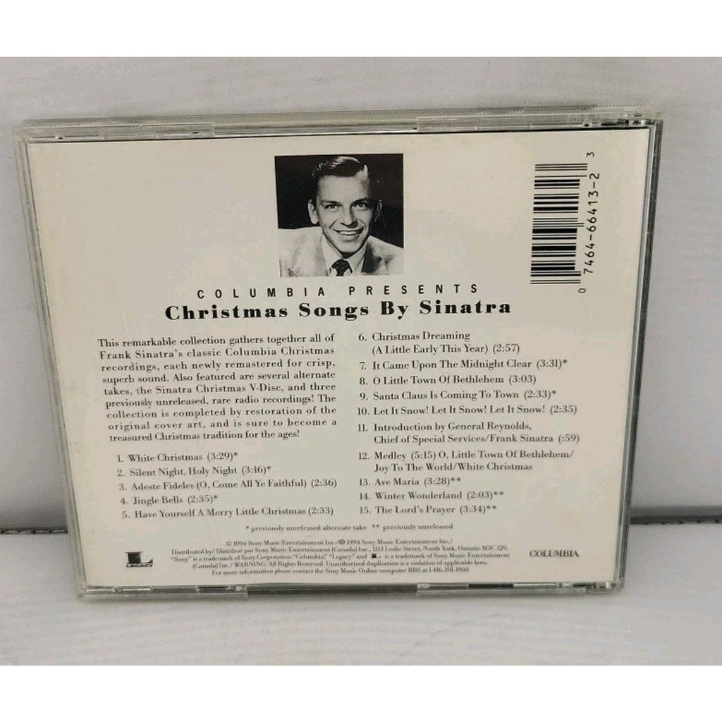 Christmas Songs by Sinatra by Frank Sinatra (CD, 1994)