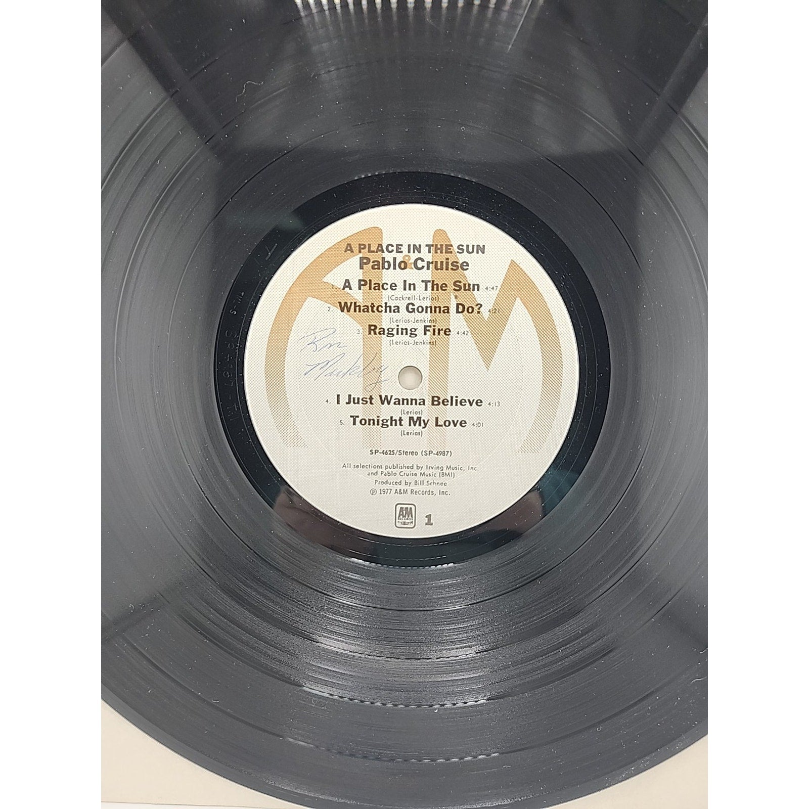 Pablo Cruise Vinyl Record Titled "A Place in the Sun" Released 1977 Rock Band