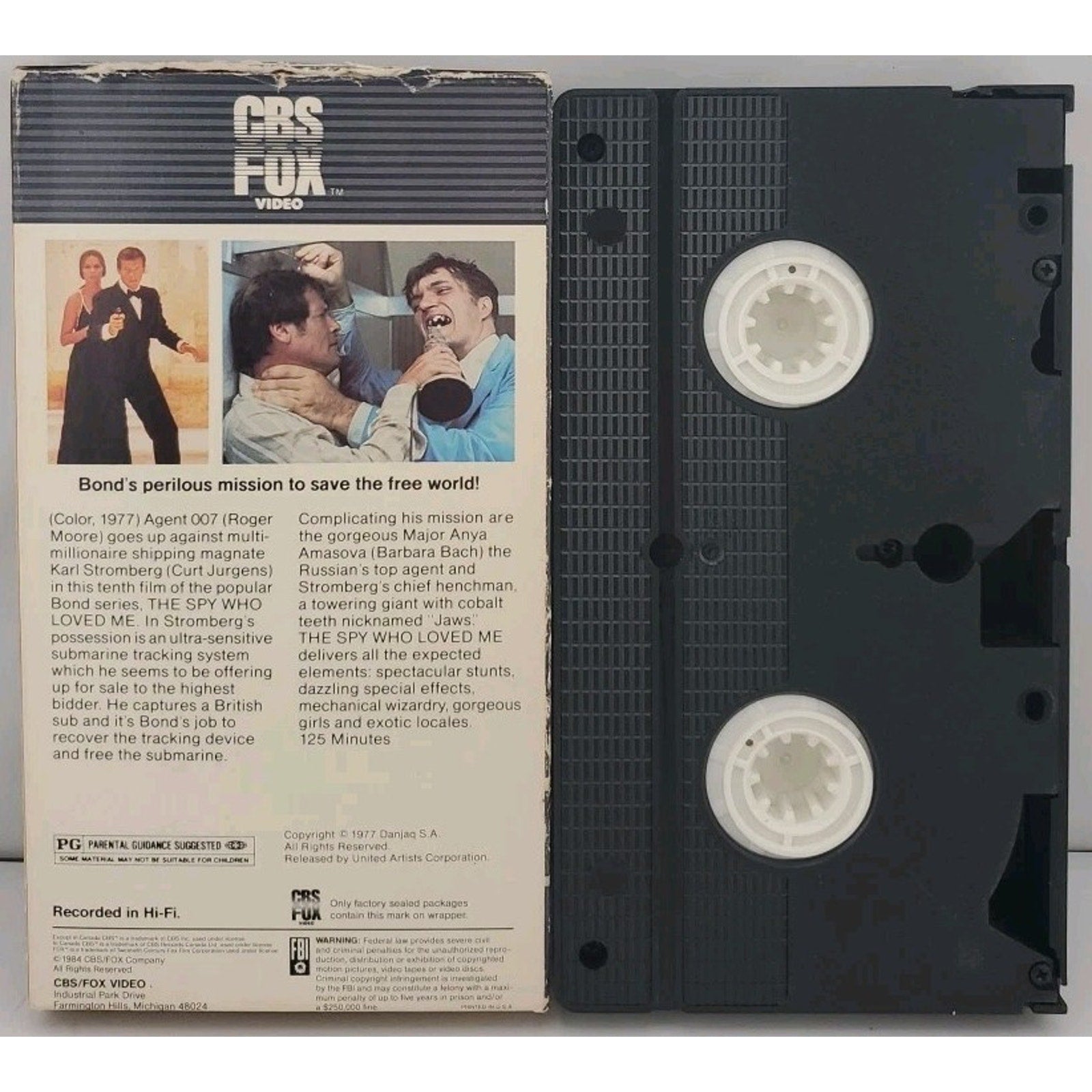 The Spy Who Loved Me (VHS) CBS Fox