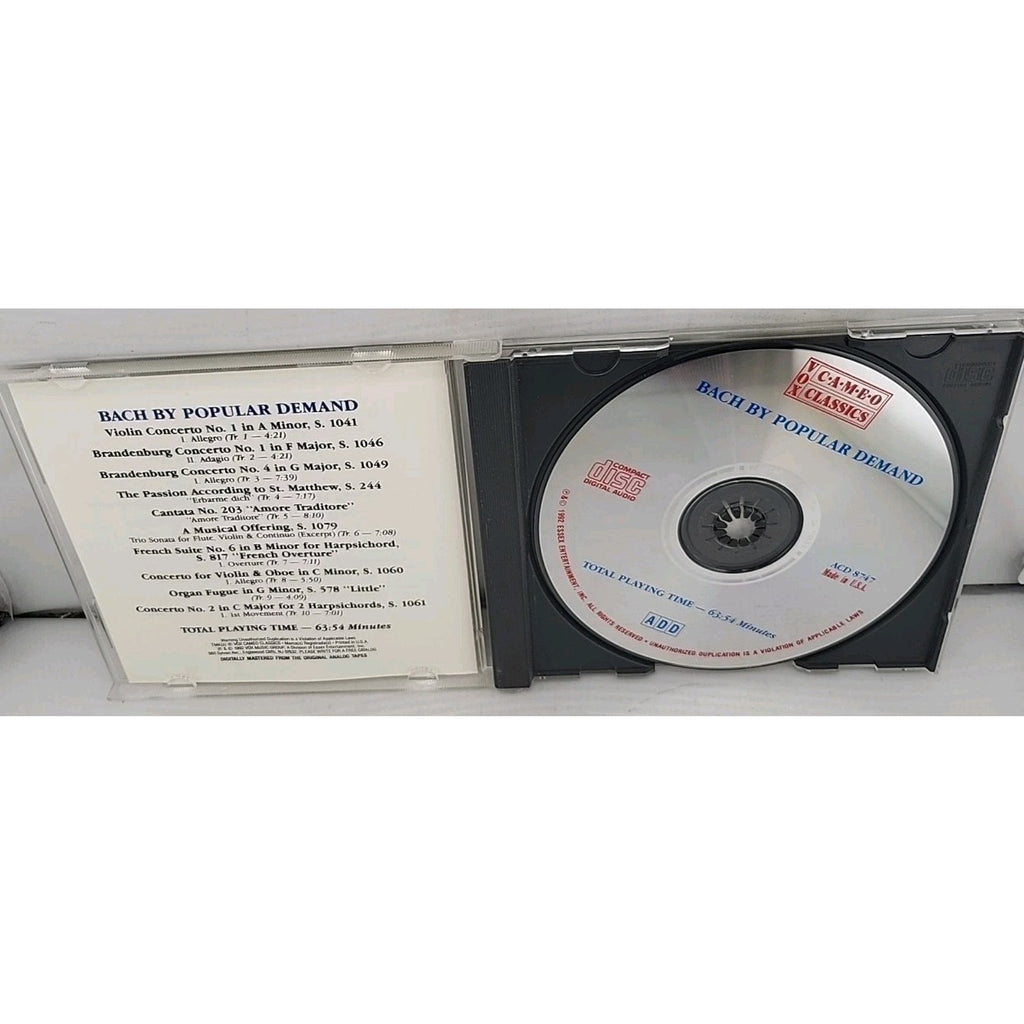 Bach By Popular Demand CD
