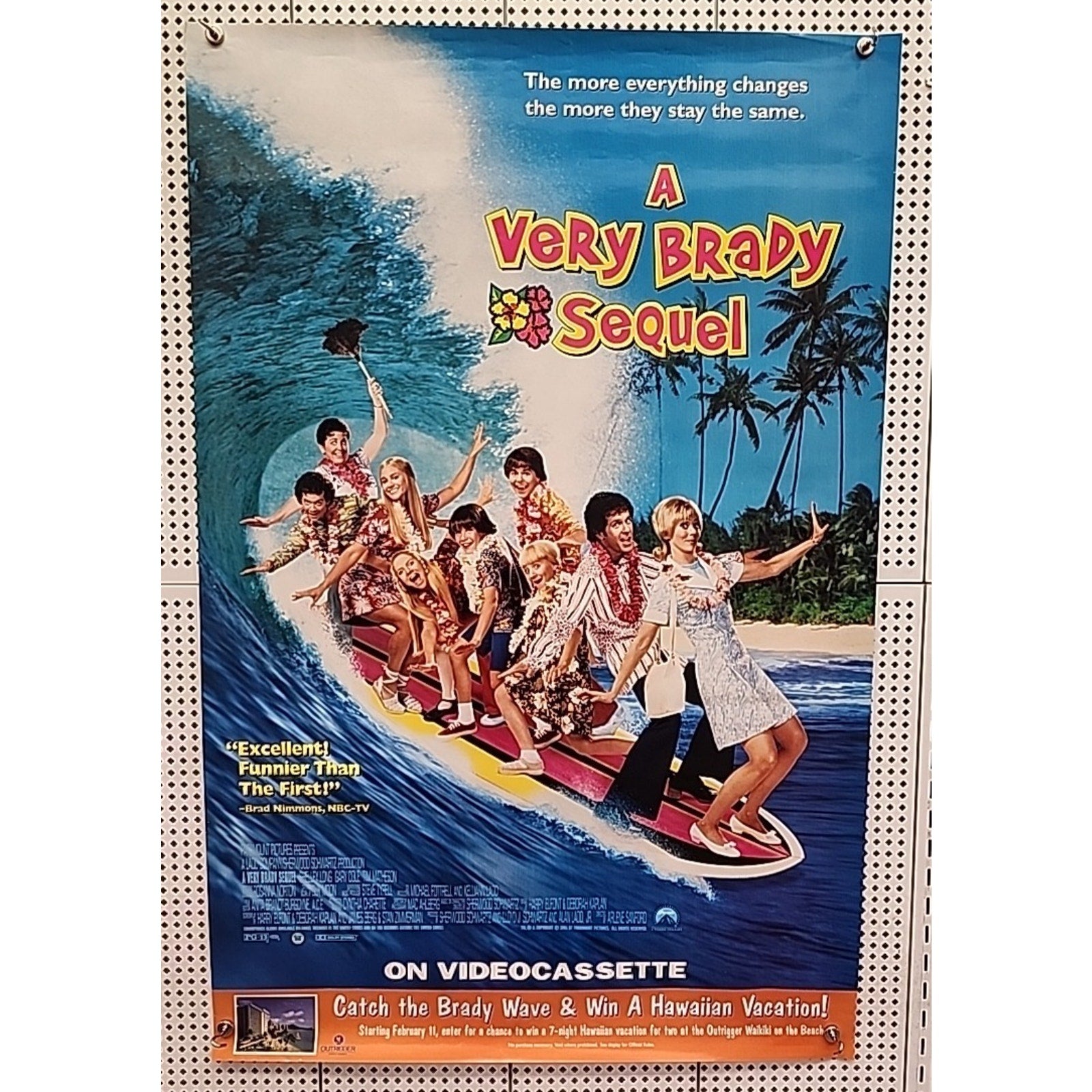 Rolled A Very Brady Sequel 1996 Double-Sided Movie Poster 27x40 Shelley Long