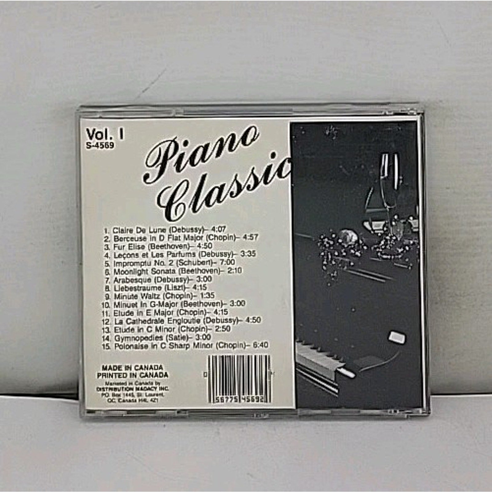 Piano Classics-Vol. 1-World's Most Beautiful Classical Piano Works (CD, Madacy)