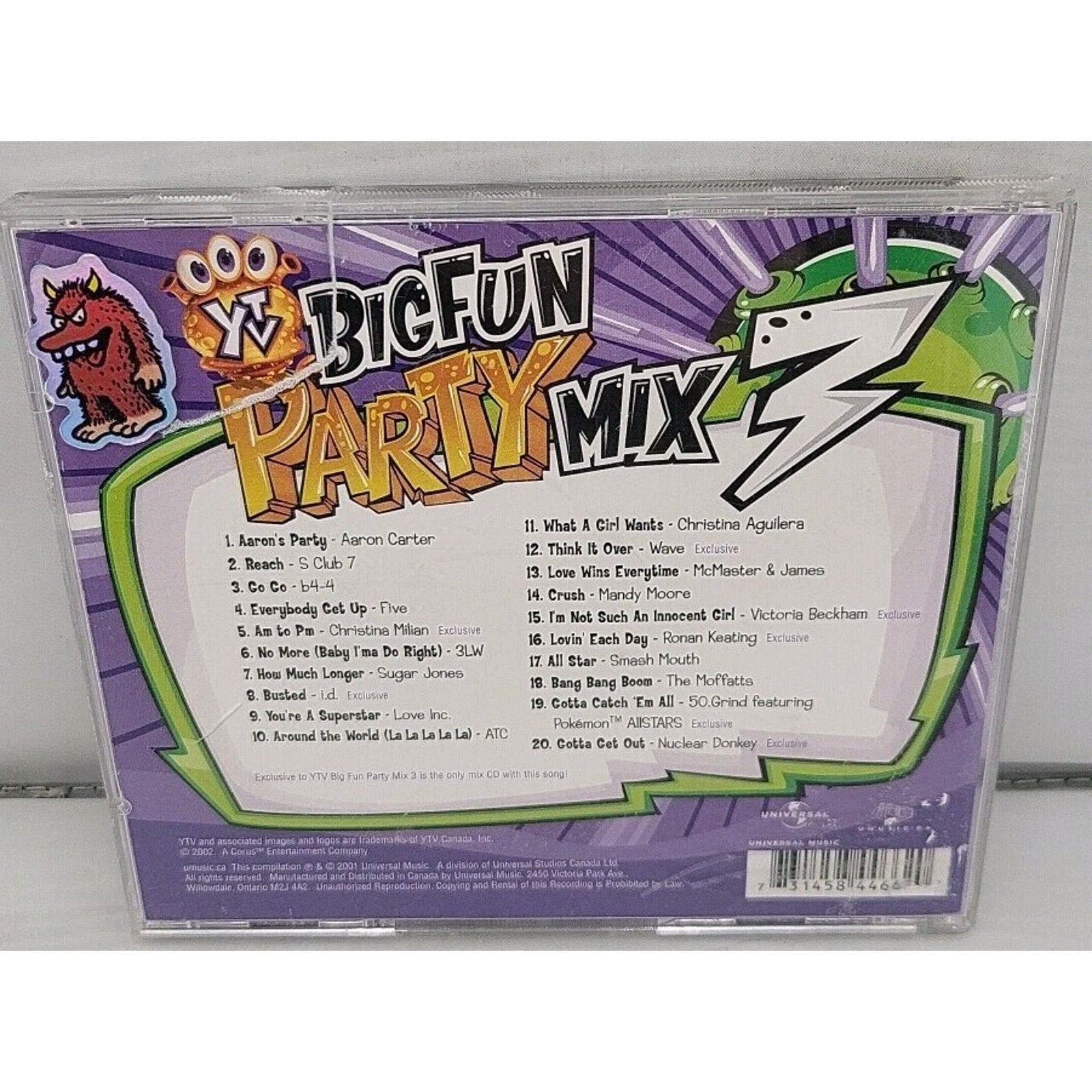 Ytv Big Fun Party Mix 3 CD
