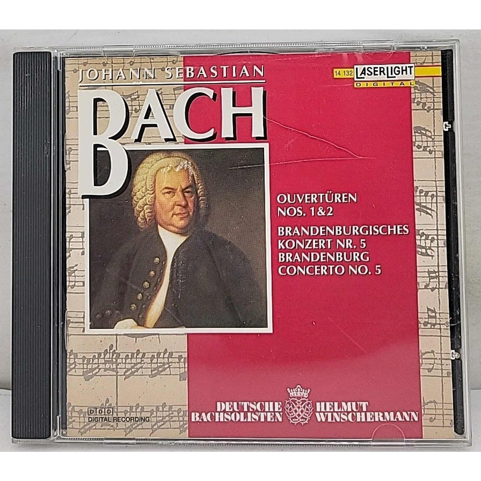 Overture 1/2/Brandenburg Con 5 by J.S. Bach (CD, 1993)