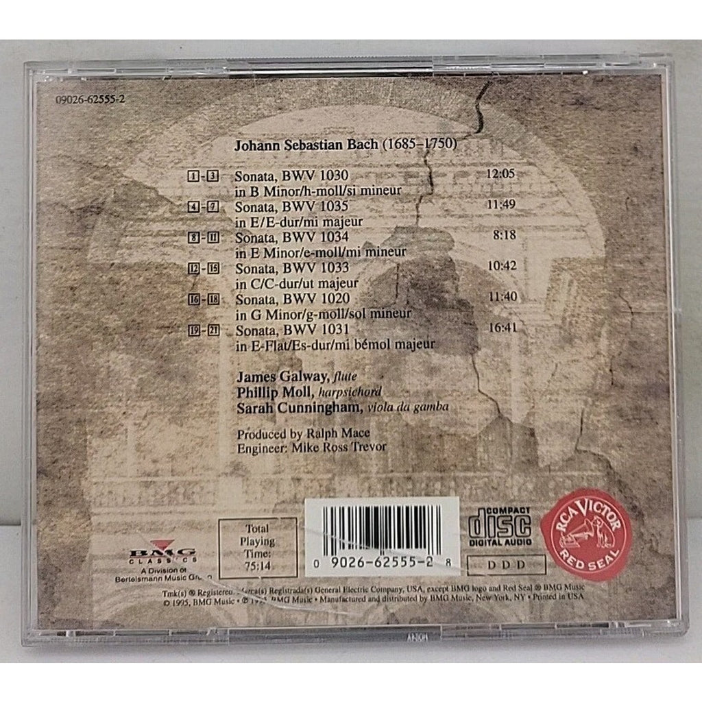 Bach Sonatas by Bach / Galway / moll / Cunningham (CD, 1995)