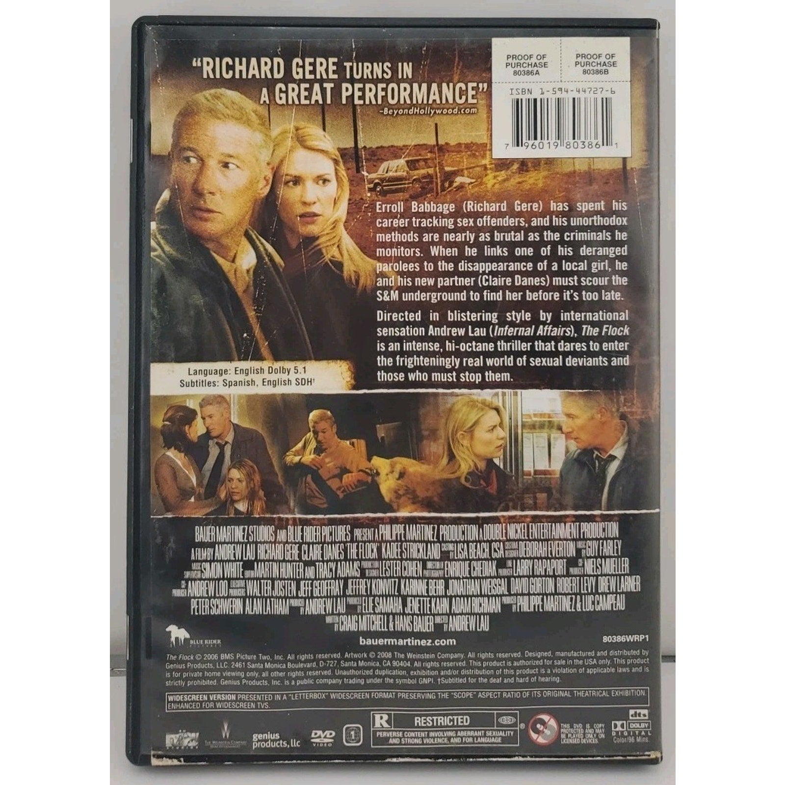 The Flock (2006) DVD