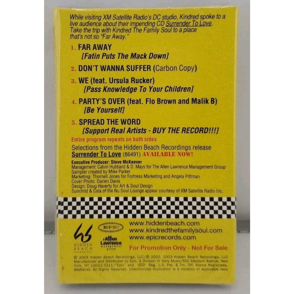 Kindred The Family Soul: Music To Ride To (Cassette) *Brand New*