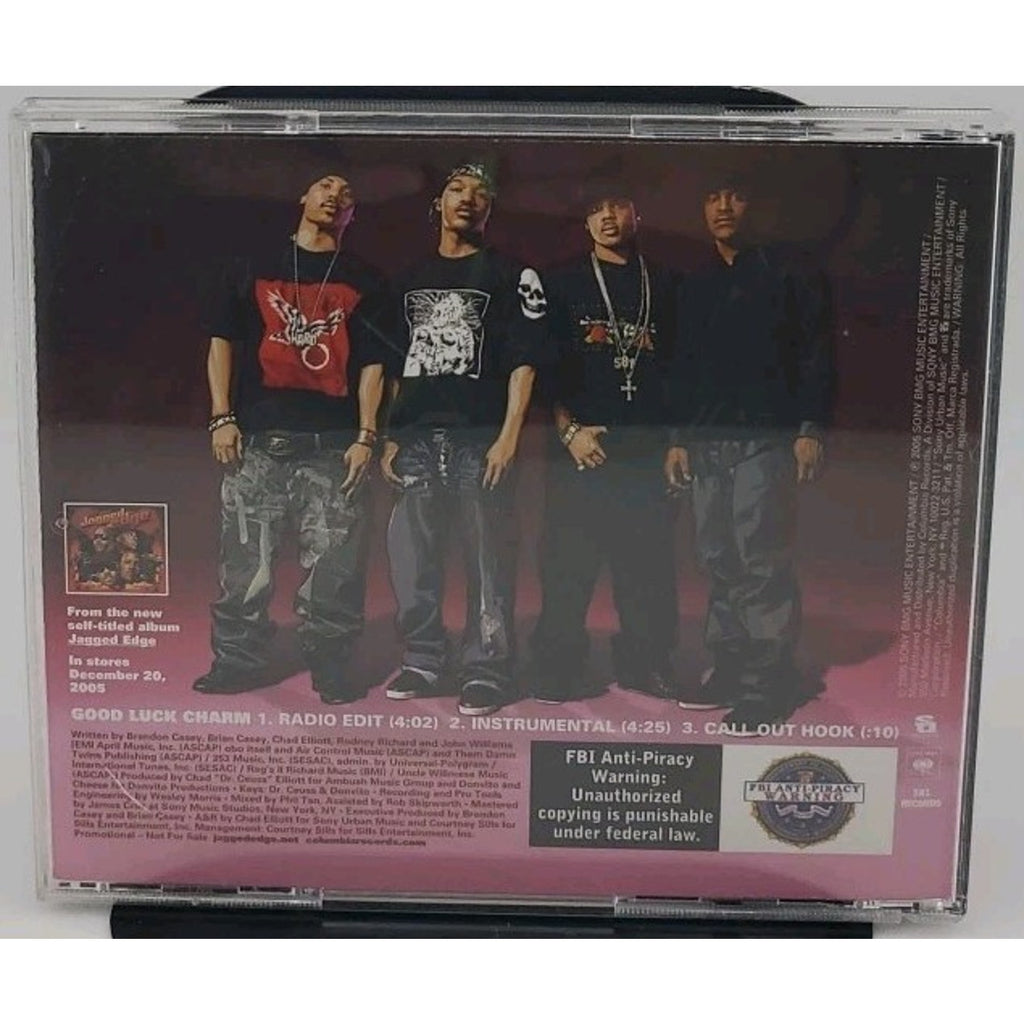 Jagged Edge Good Luck Charm PROMO CD Radio Edit/Instrumental 2005 R+B