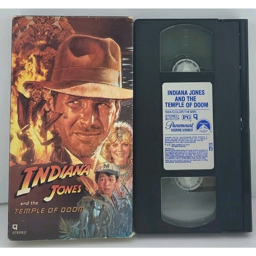 Indiana Jones and the Temple of Doom (VHS, 1989)