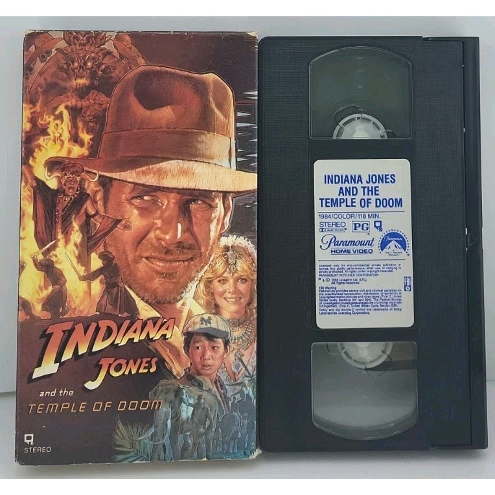 Indiana Jones and the Temple of Doom (VHS, 1989)
