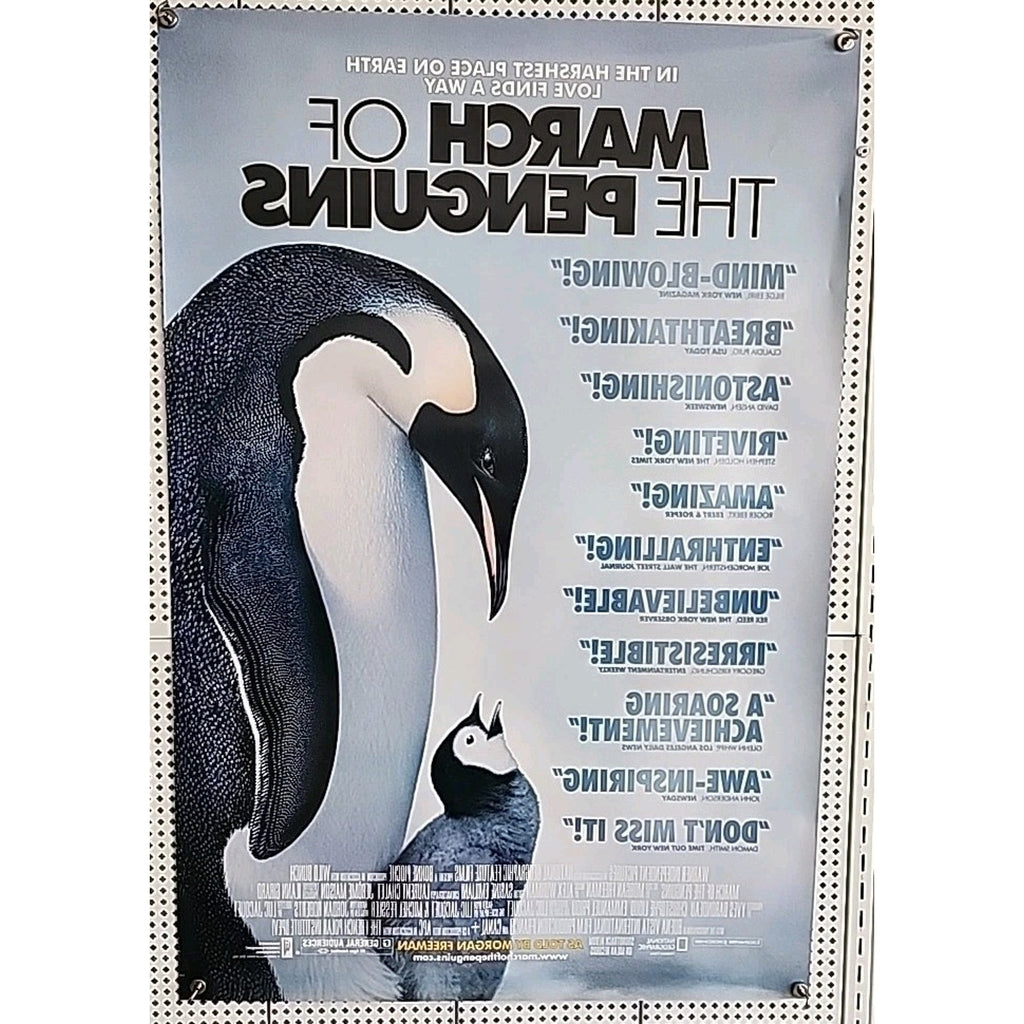 March of the Penguins 2005 Double Sided Original Movie Theater Poster 27" x 40"