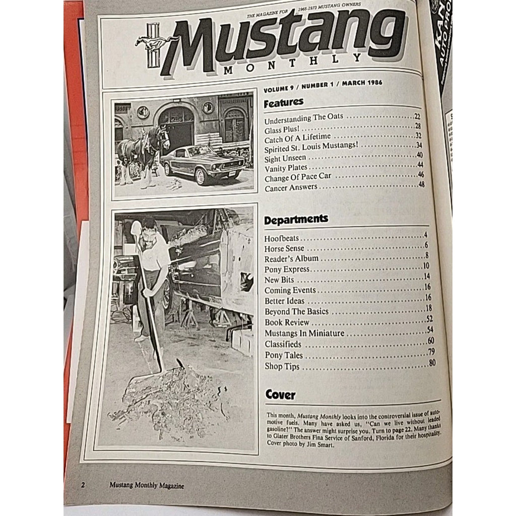 Mustang Monthly Magazine - March 1986 - Volume 9 Number 1