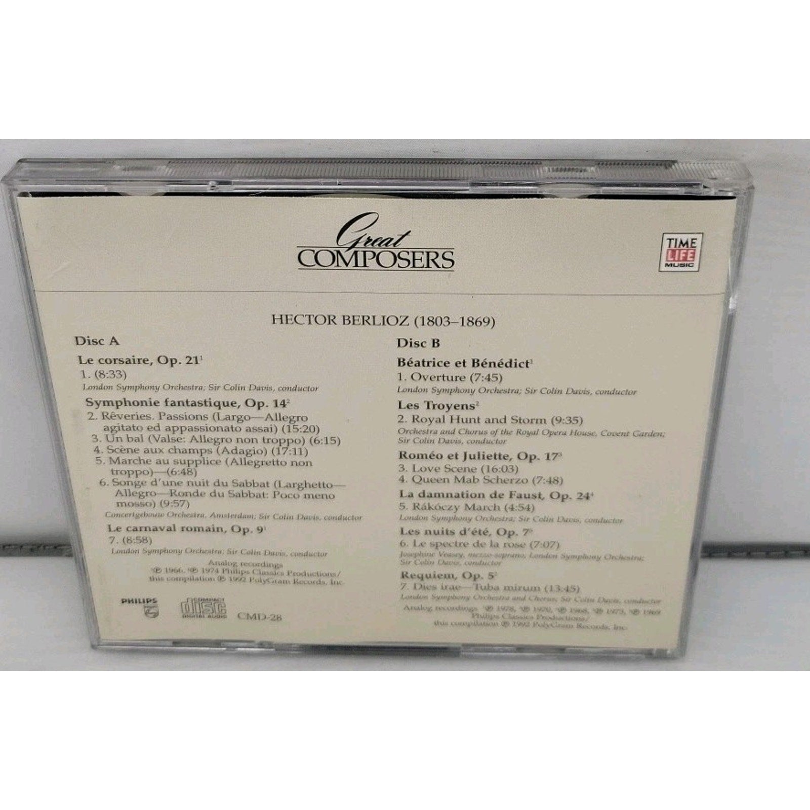 Great Composers Berlioz CD 2 Disc