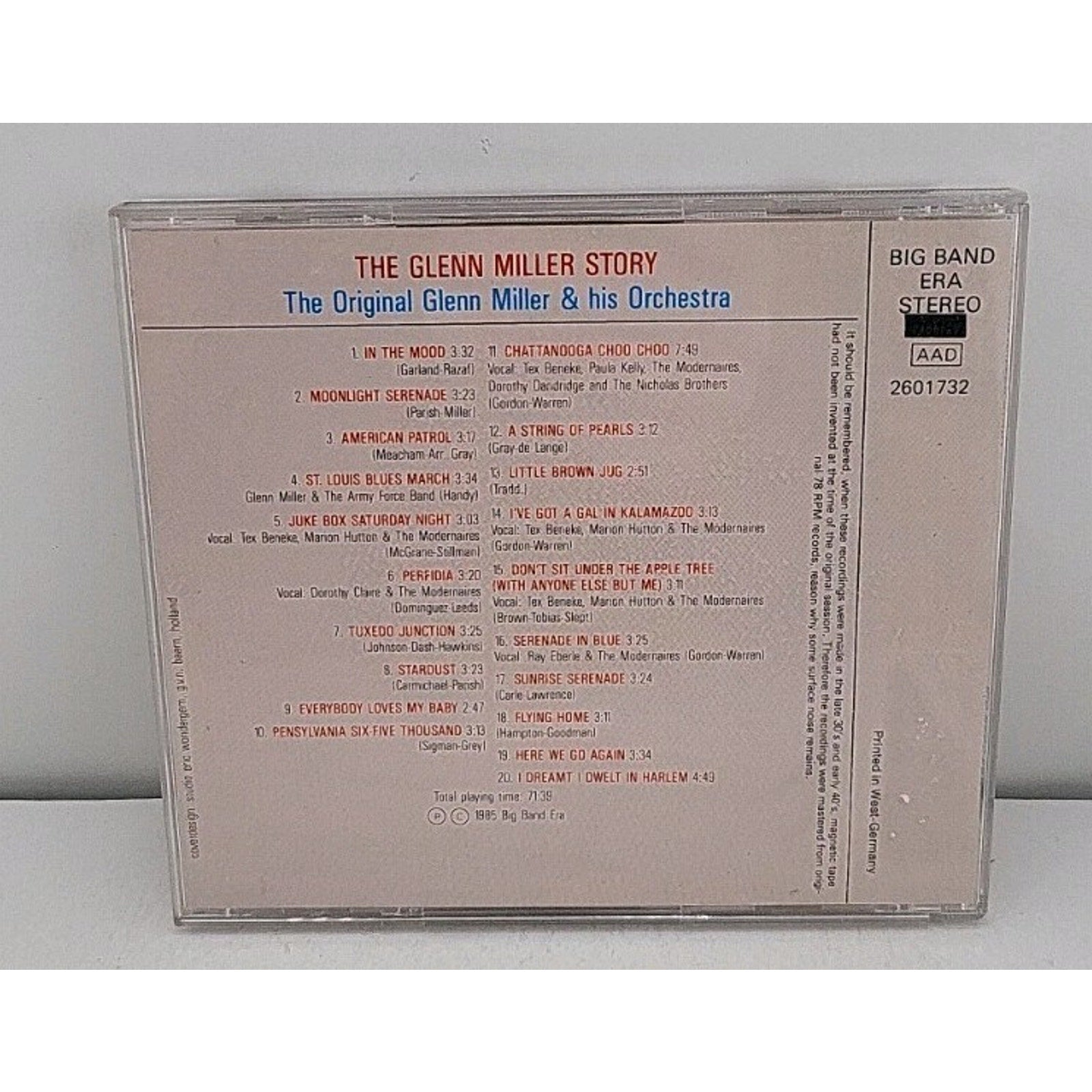 Glenn Miller & his Orchestra : The Glenn Miller Story: The Original Gle CD