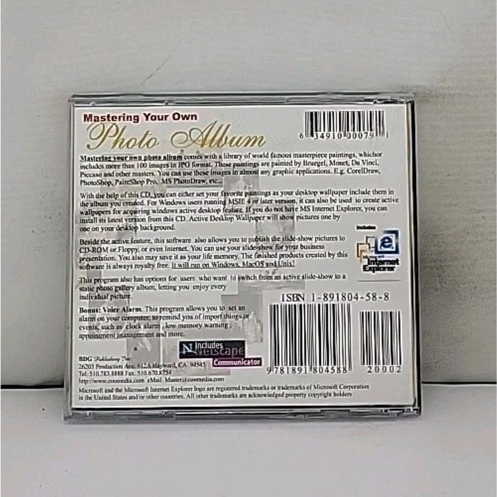 Mastering Your Own Photo Album CD -ROM