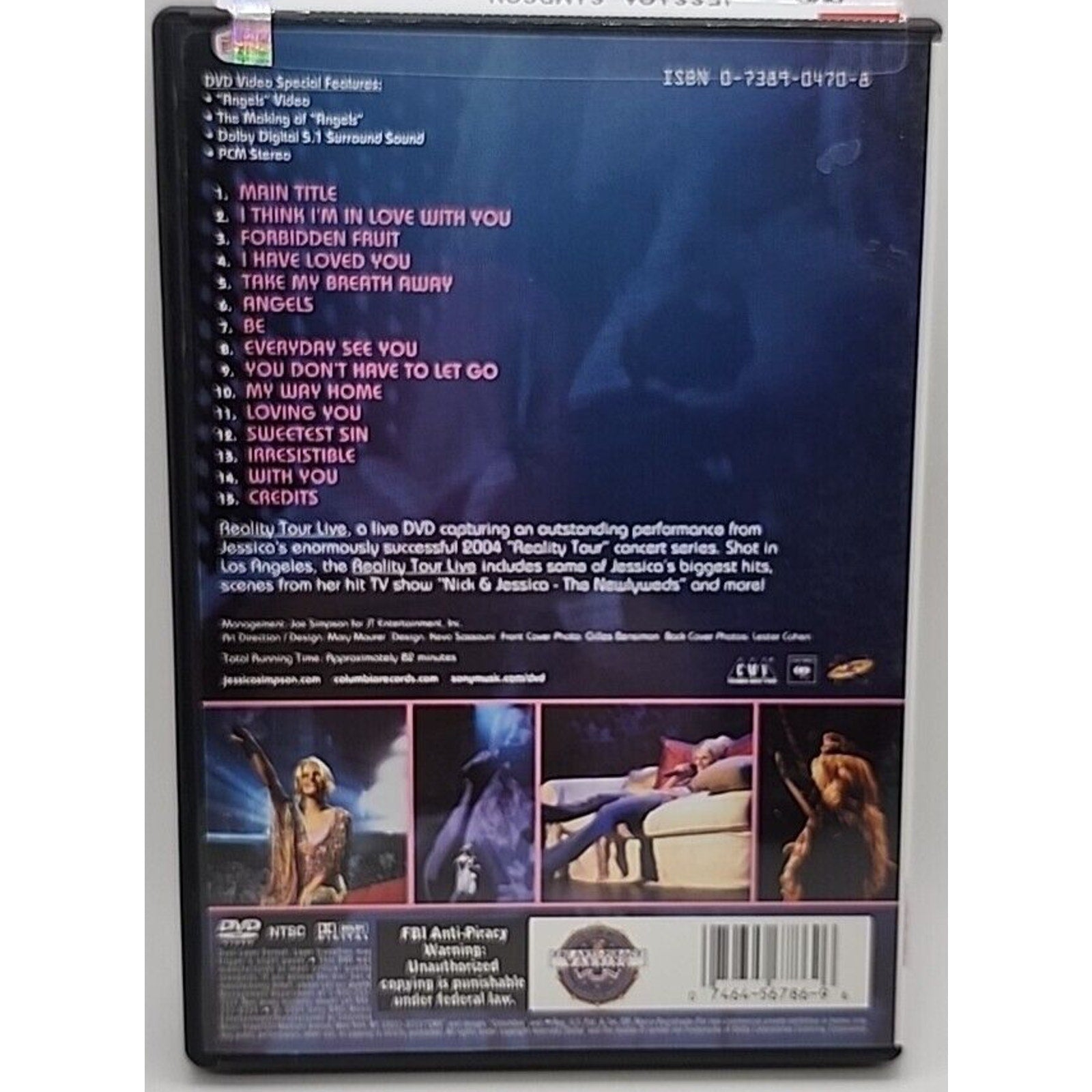 Jessica Simpson - Reality Tour Live (DVD, 2004)