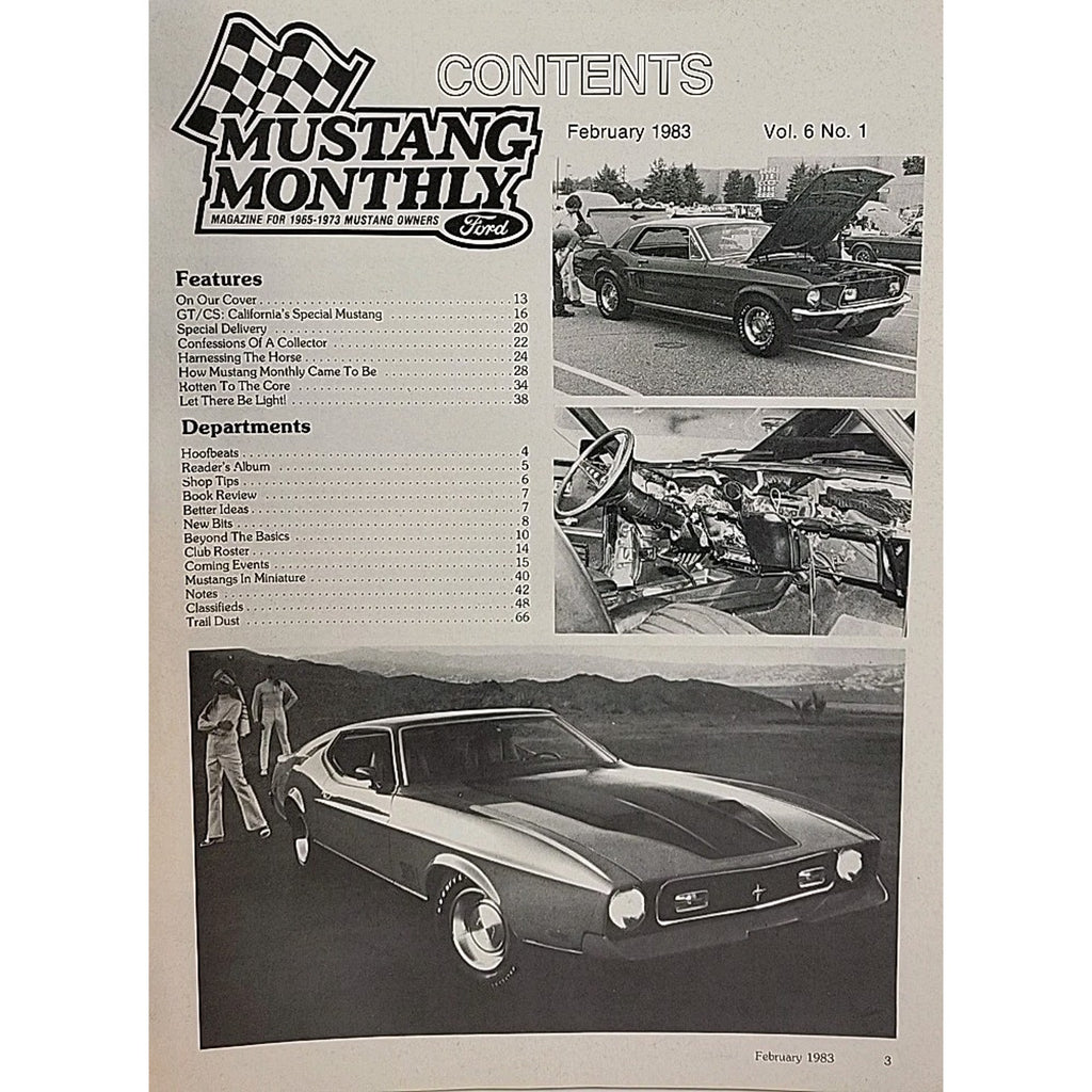 Mustang Monthly Magazine - February 1983 - Vol. 6 No. 1