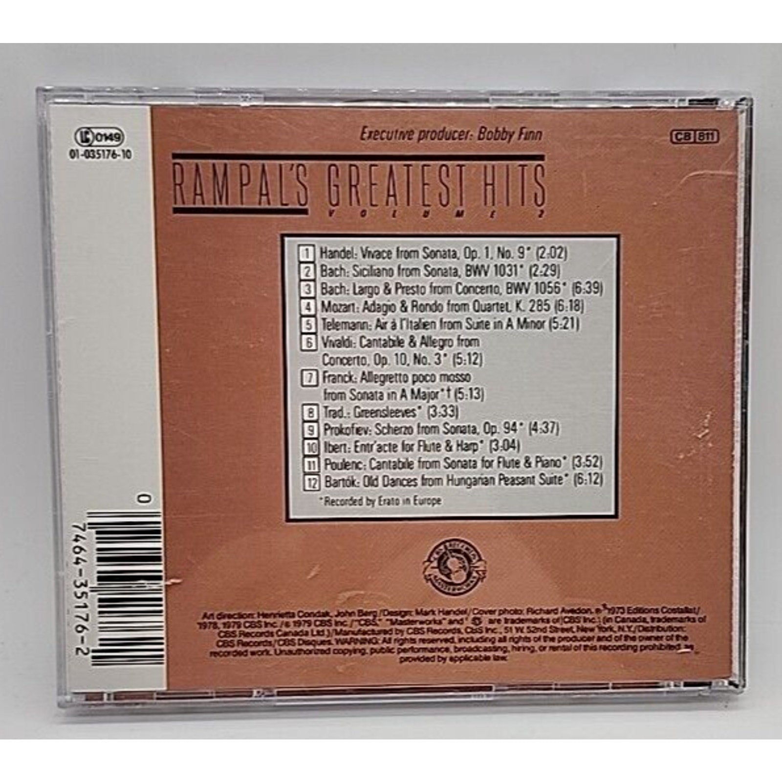 Rampal's Greatest Hits, Vol. 2 (CD, Sep-1985, CBS Records)