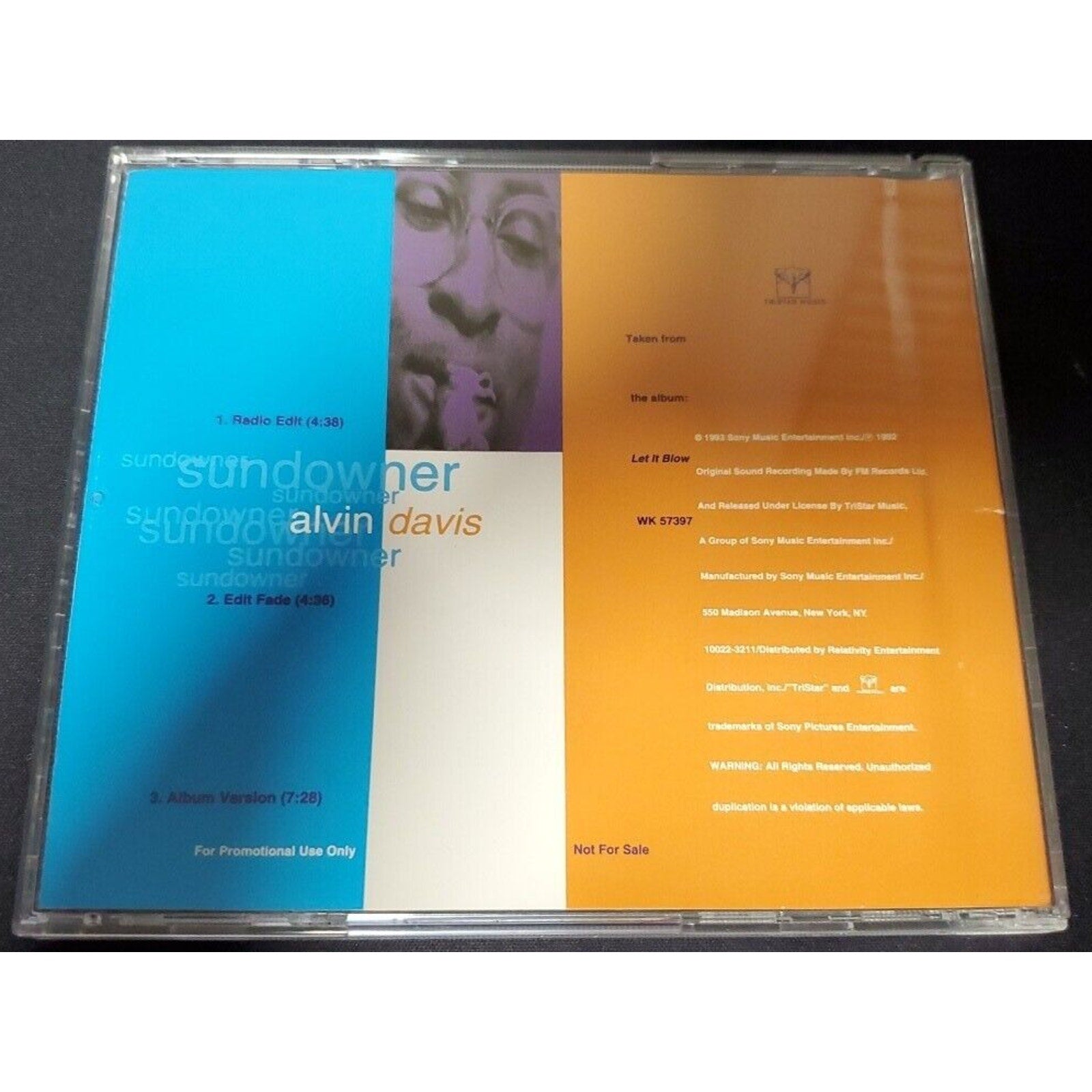 Alvin Davis CD SINGLE Sundowner (CD)