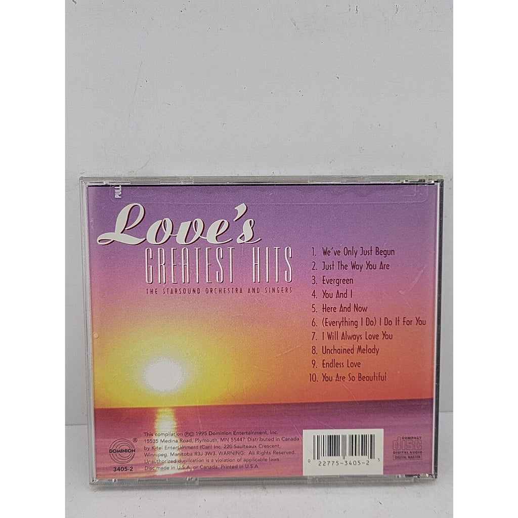 Love's Greatest Hits [K-Tel] by The Starsound Orchestra & Singers (CD, Apr-1995,