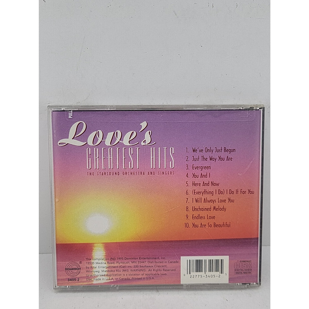 Love's Greatest Hits [K-Tel] by The Starsound Orchestra & Singers (CD, Apr-1995,