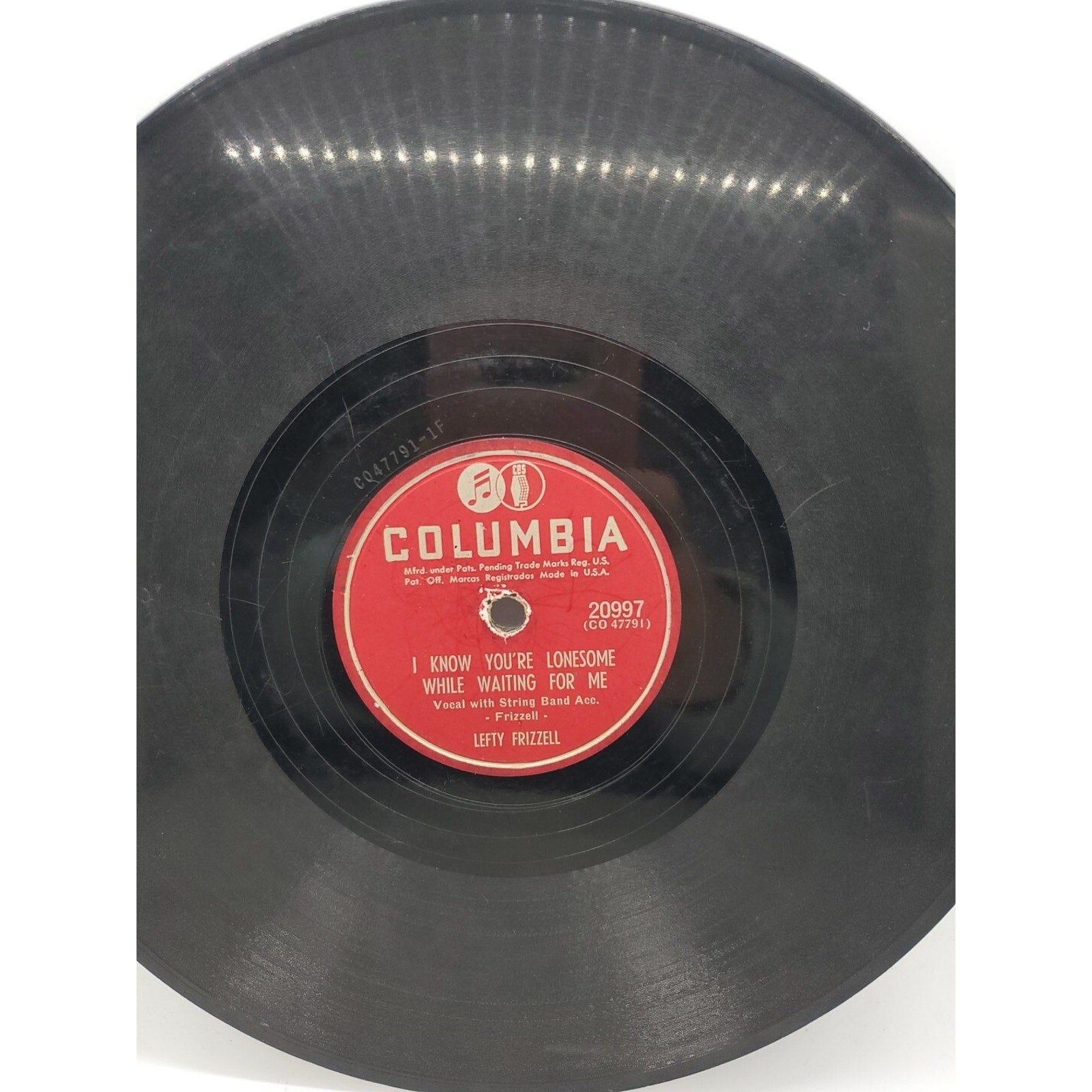 Lefty Frizzell - Forever/ I Know You're Lonesome While Waiting For Me (Record)