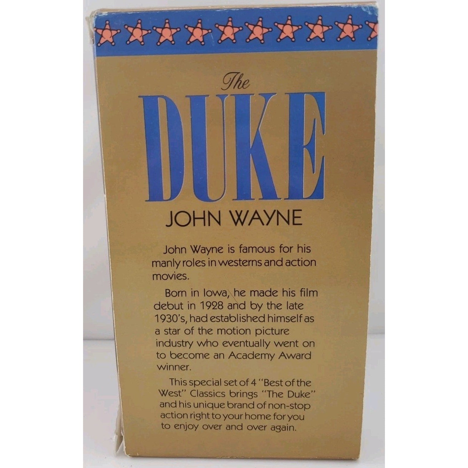 John Wayne Best of the West Classics Set of 4 VHS