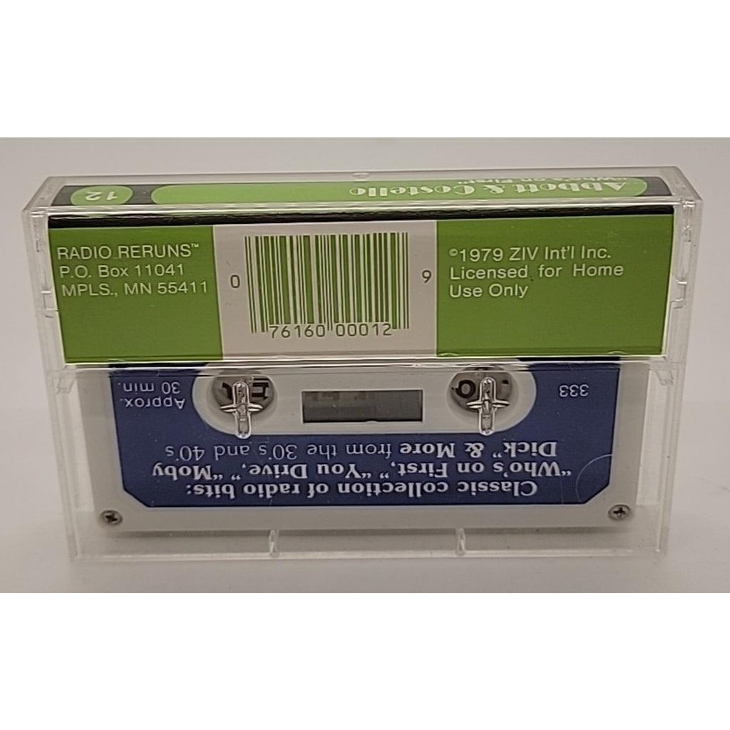 Abbott and Costello - Radio Reruns # 12 - Includes Who’s on First (Cassette)