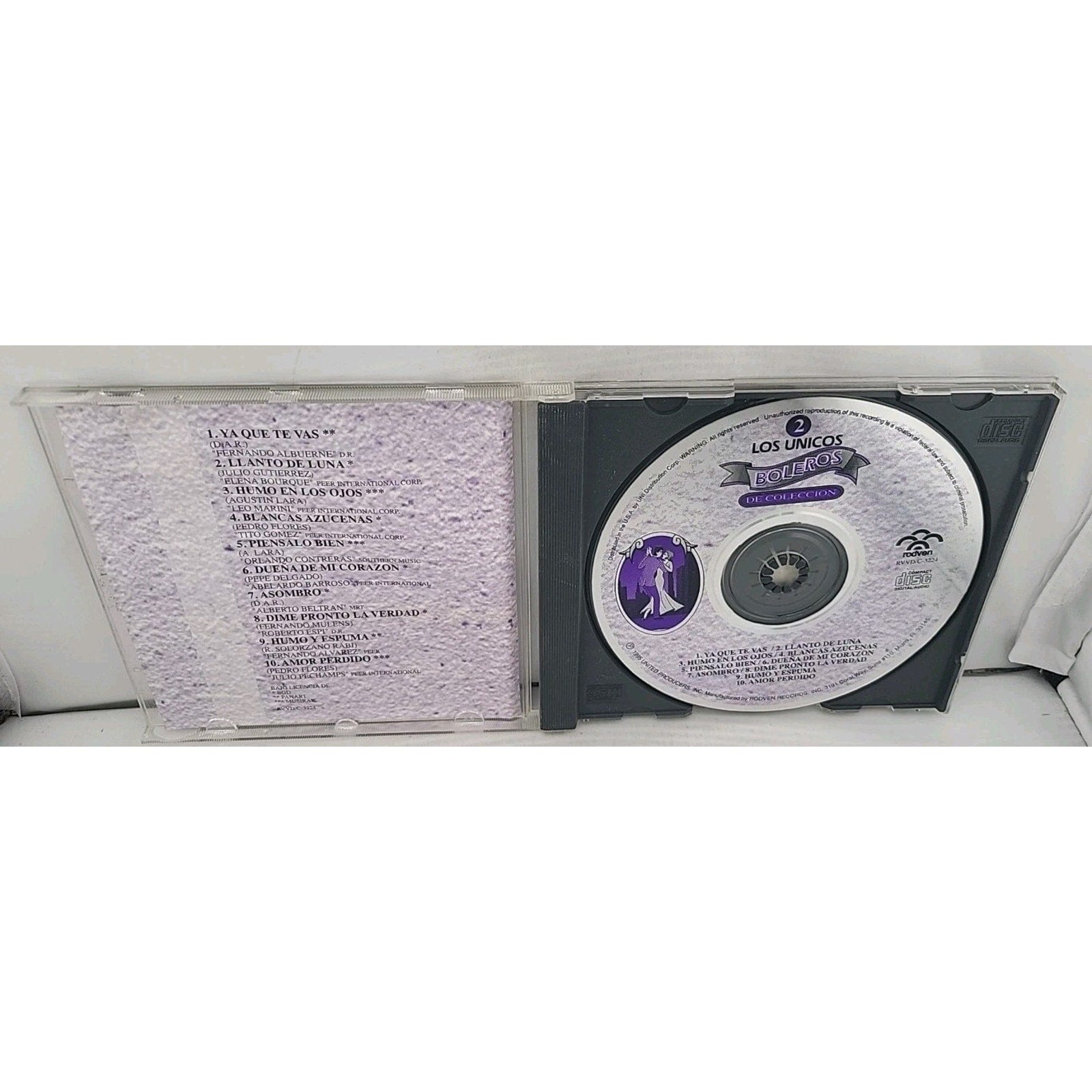 Various Artists Unicos Boleros De Coleccion 2 (CD)