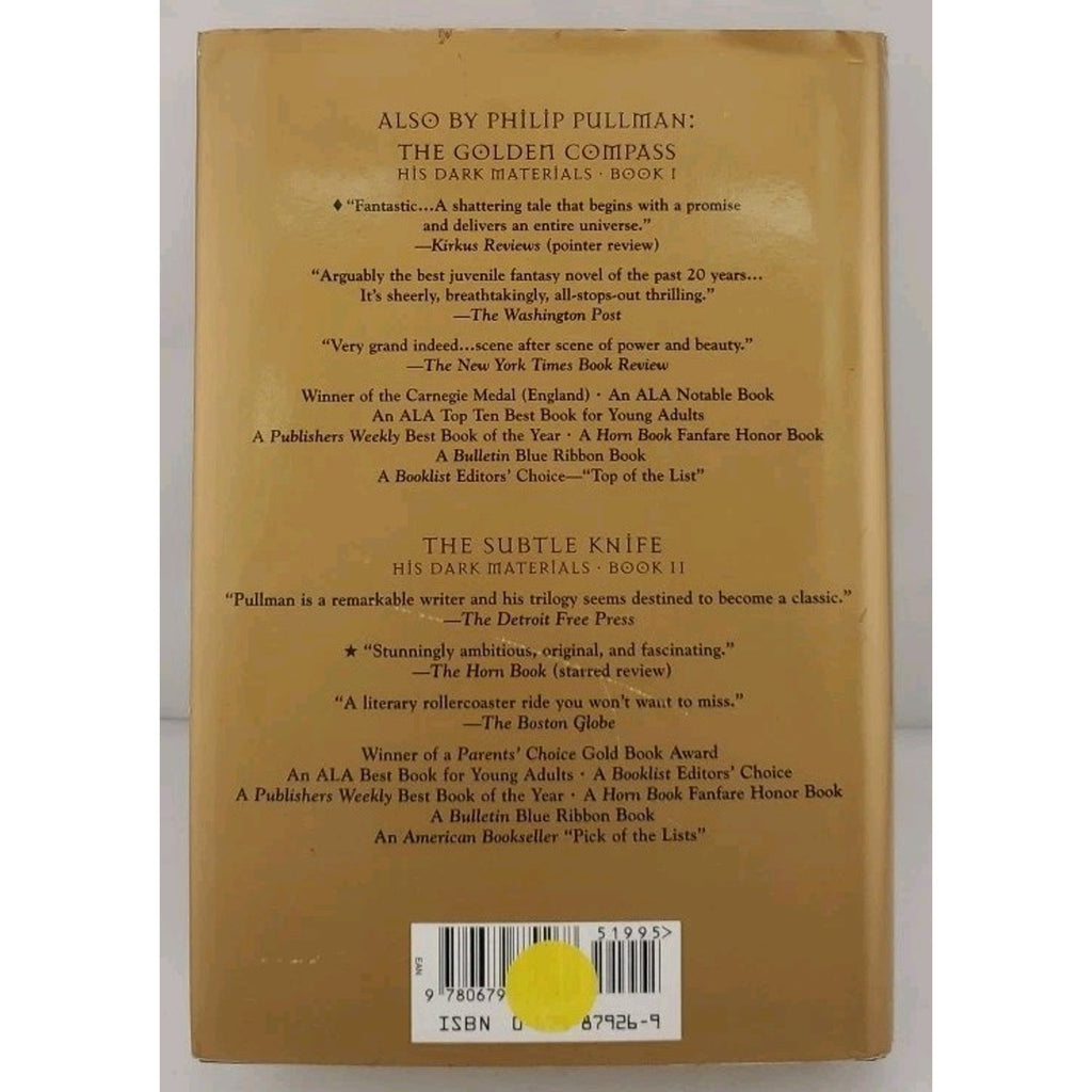 His Dark Materials: the Amber Spyglass (Book 3) by Philip Pullman (2000,...