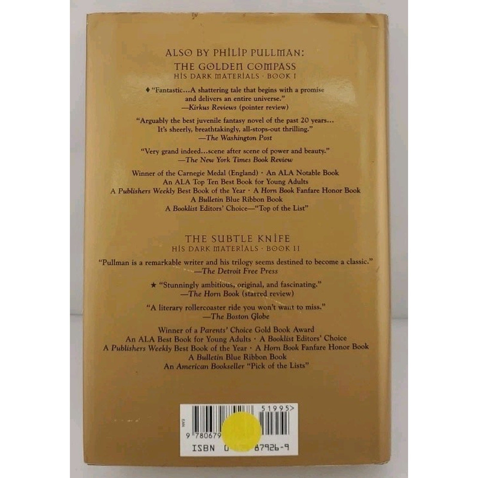 His Dark Materials: the Amber Spyglass (Book 3) by Philip Pullman (2000,...