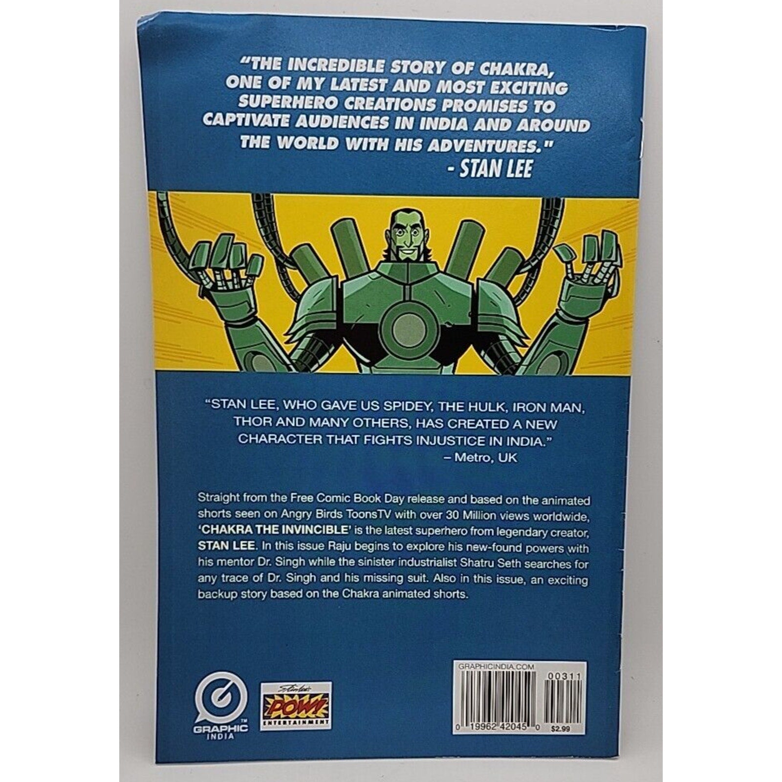 Chakra the Invincible #3 Graphic India Comics 2015