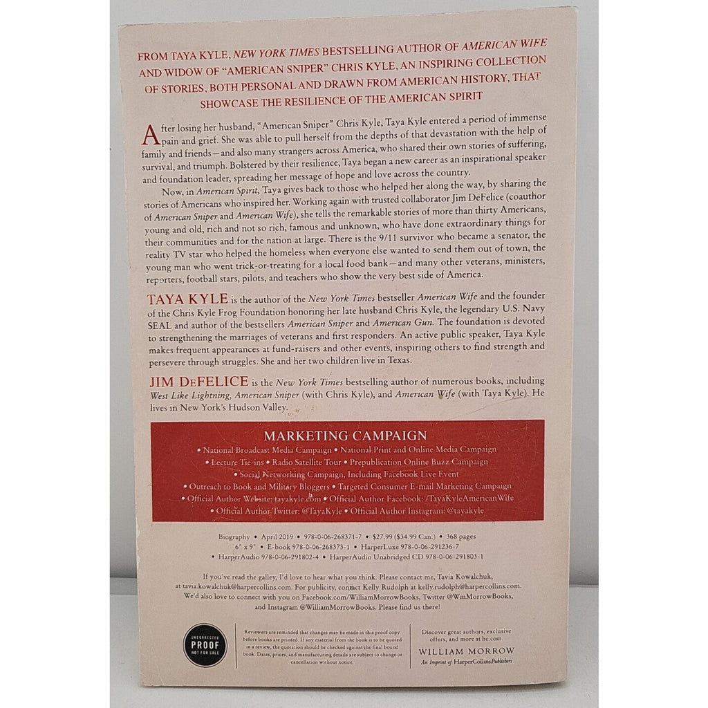 American Spirit-Profiles in Resilience Courage and Faith by Tanya Kyle Proof
