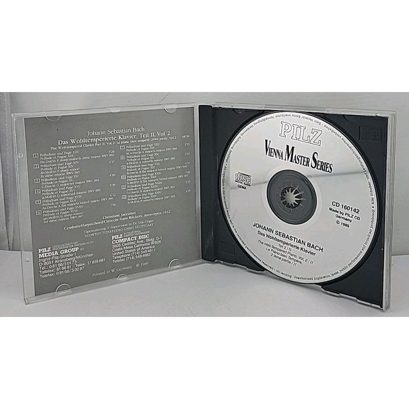 Vienna Master Series Johann Sebastian Bach Das Wohltemperierte Klavier (CD)
