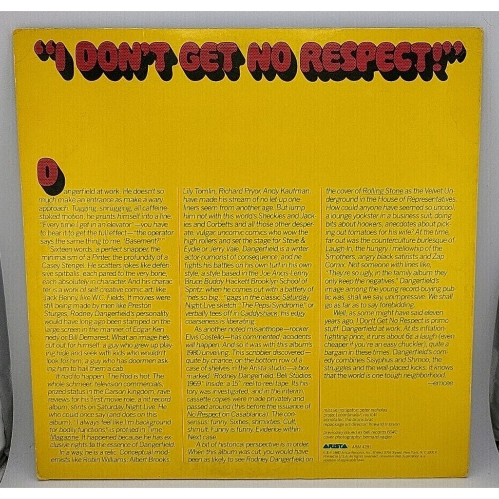 Rodney Dangerfield - I Don't Get No Respect Vinyl LP