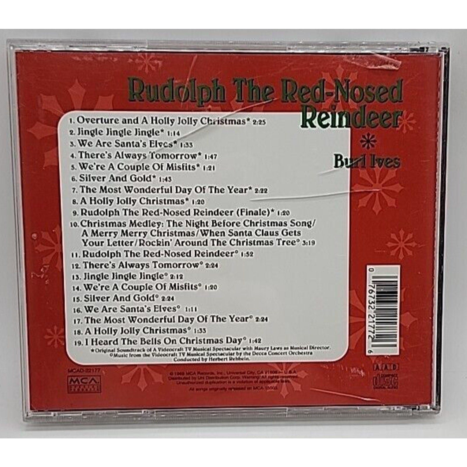 Rudolph the Red-Nosed Reindeer by Burl Ives (CD, Jun-1996, MCA)
