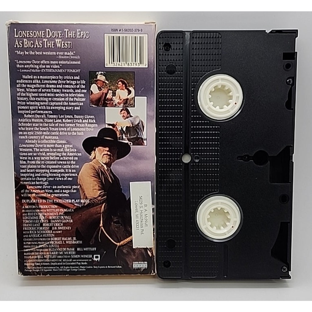 Lonesome Dove The Complete 6 Hour Epic (VHS)