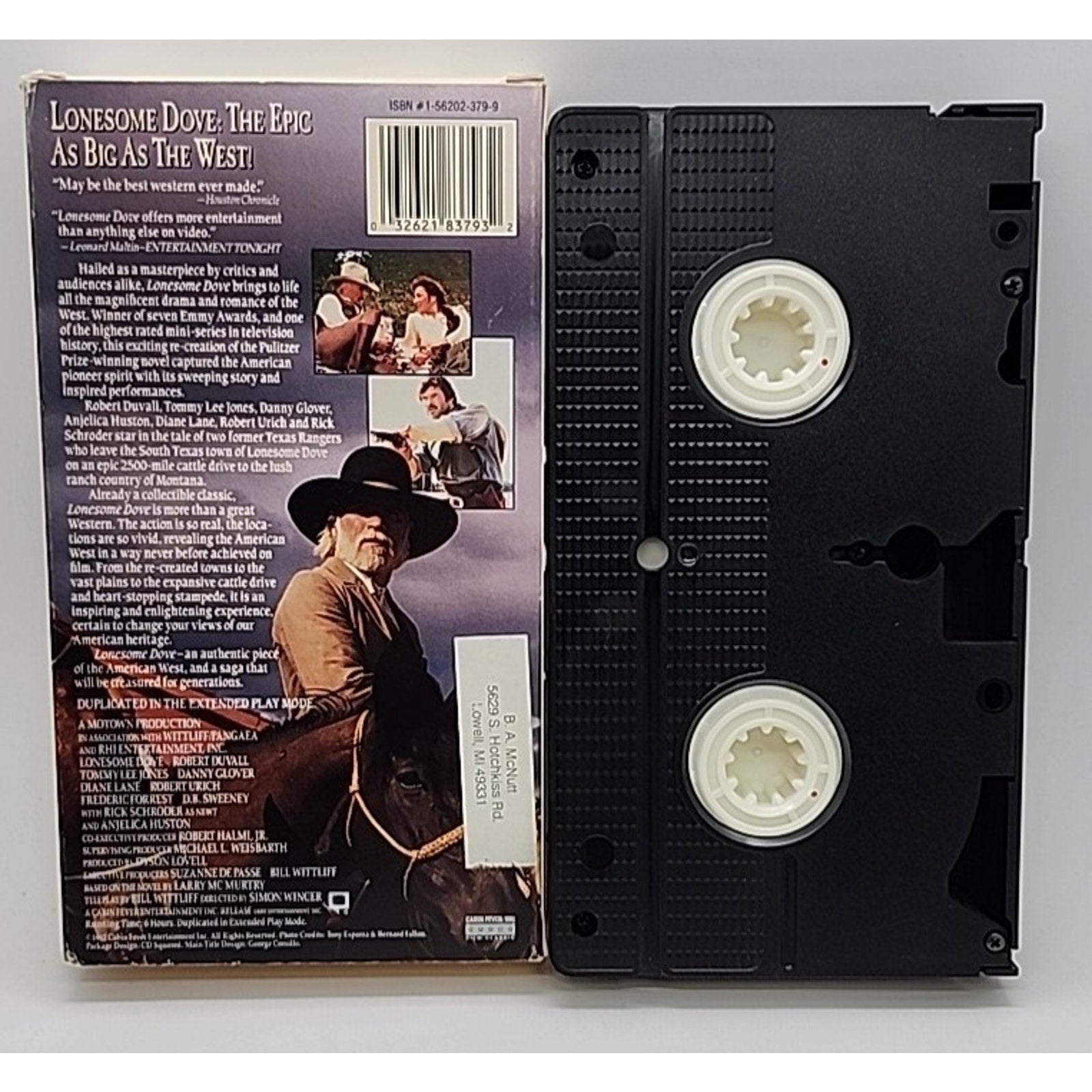 Lonesome Dove The Complete 6 Hour Epic (VHS)