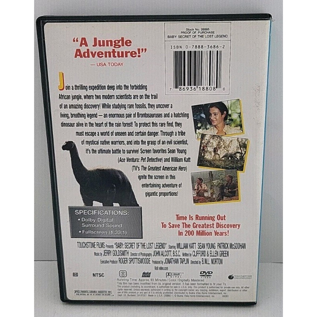 Baby: Secret of the Lost Legend (DVD, 1985)