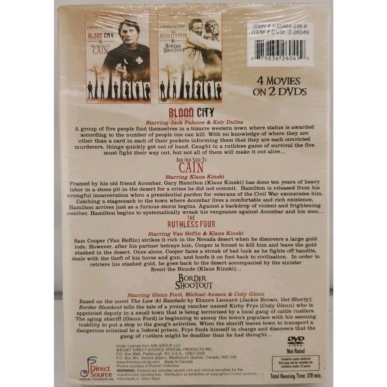 Wild West Shootout - 4 Movie Pack (DVD, 2007, 2-Disc Set) *Brand New*