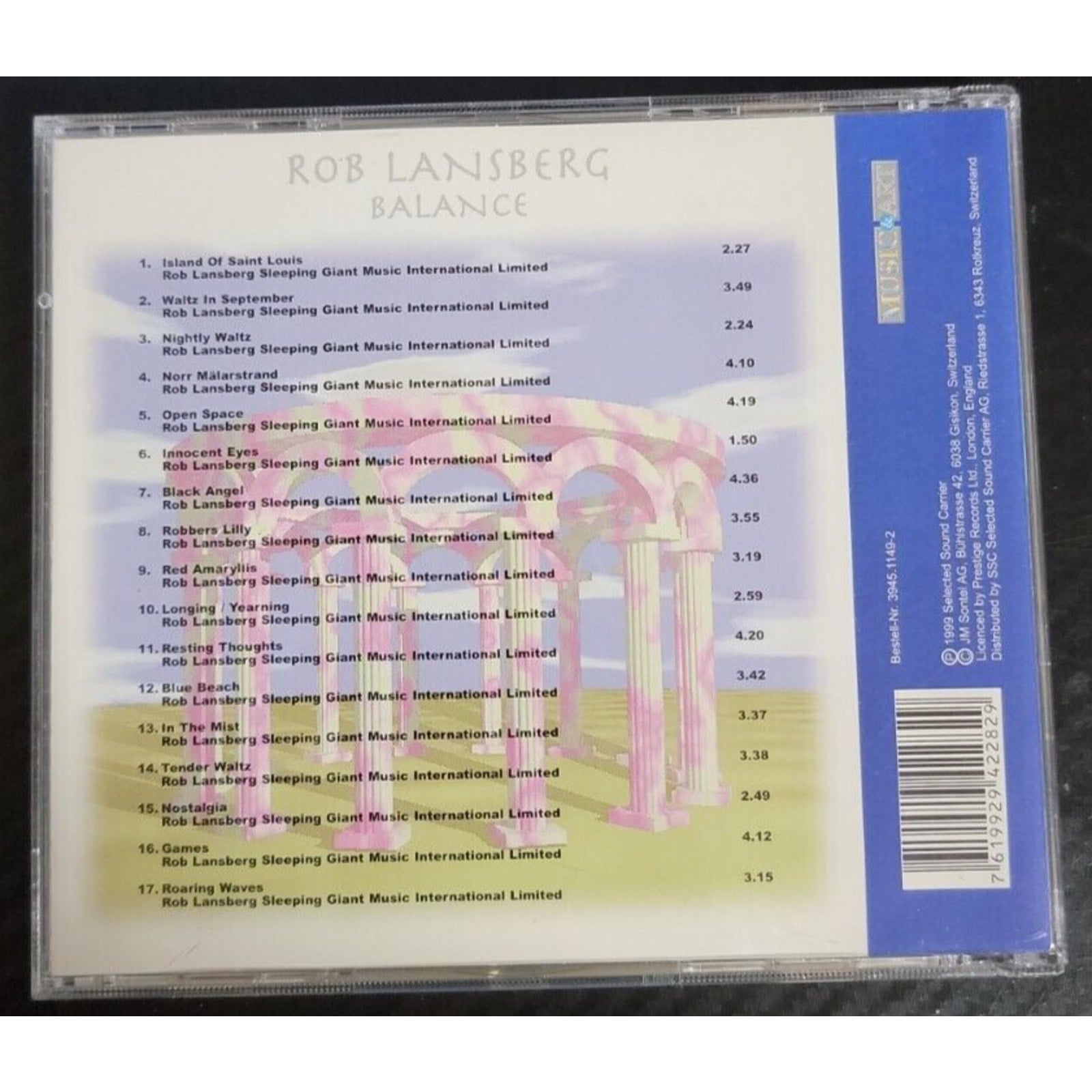 Rob Lansberg Rob Lansberg - Balance (17 tracks, 1999) (CD)