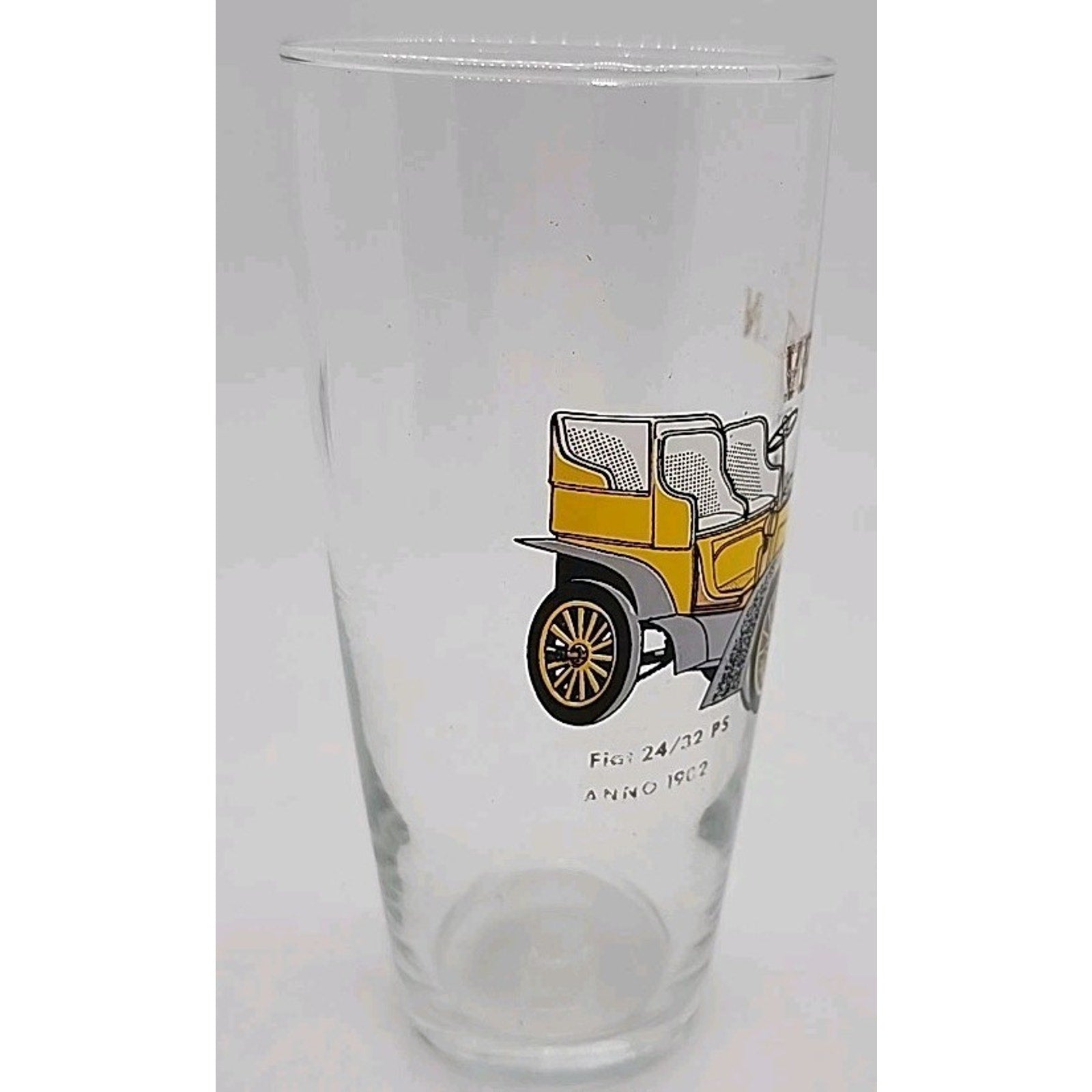 Set Of 5 Vintage Veteran Classic Car Glasses Early 1900s Cars