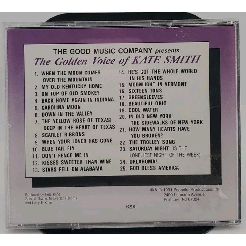 The Golden Voice of Kate Smith (CD, 1991 Peaceful Prod)