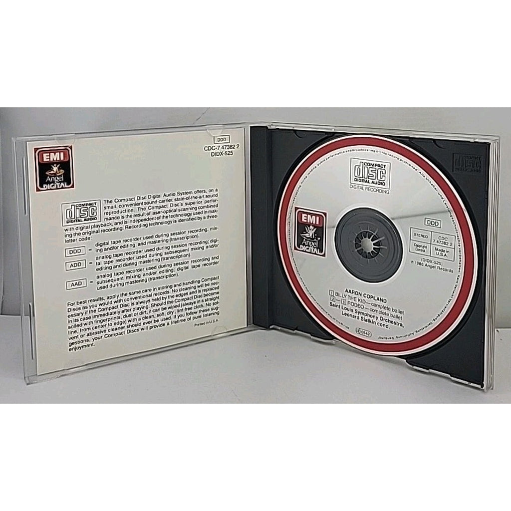 Aaron Copland - CD - Billy The Kid - Rodeo - Leonard Slatkin SL Symphony - RE