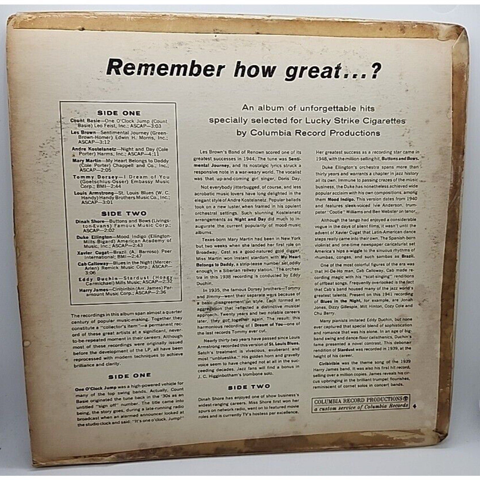 Remember How Great (Record)
