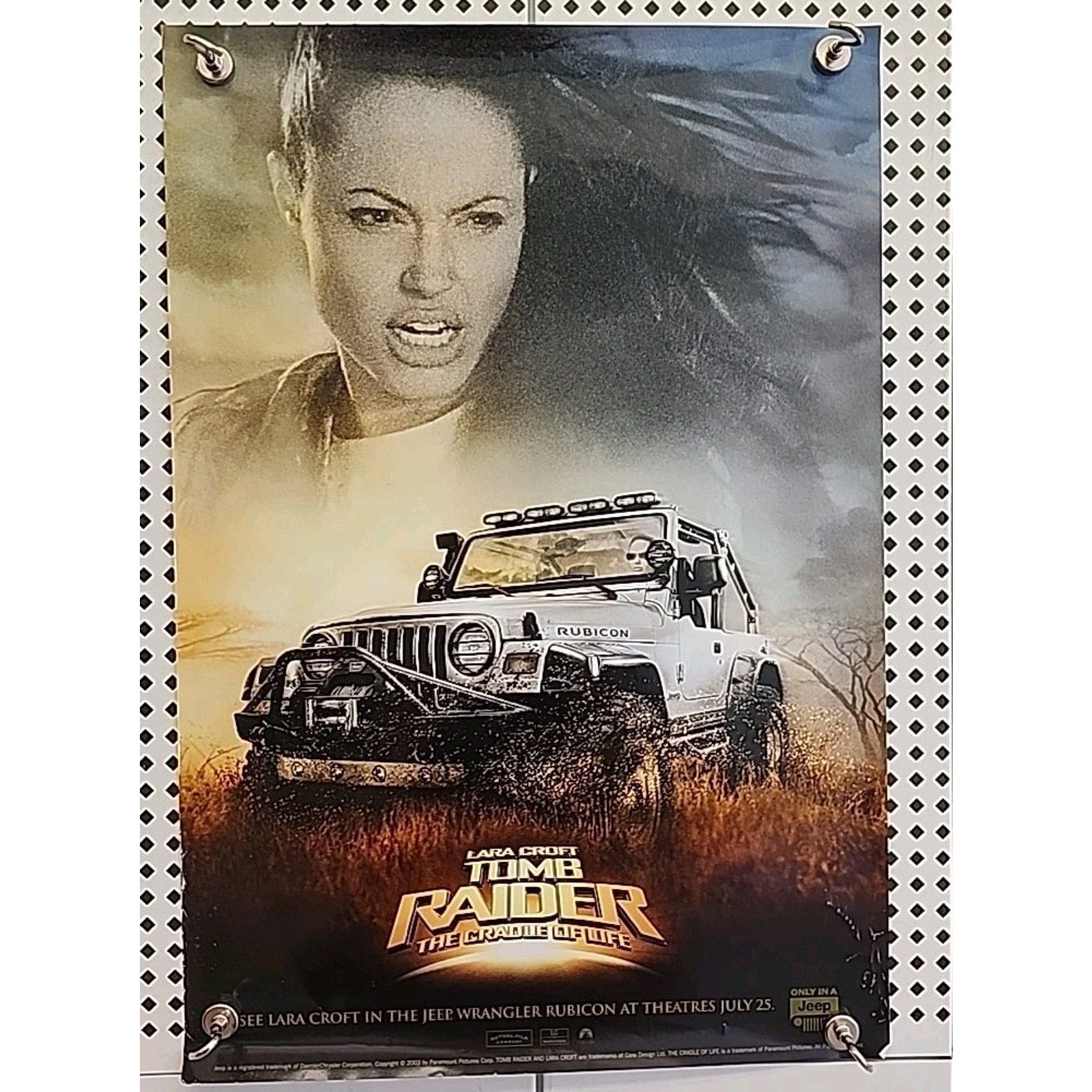 Tomb Raider The Cradle Of Life Movie Poster 13x19