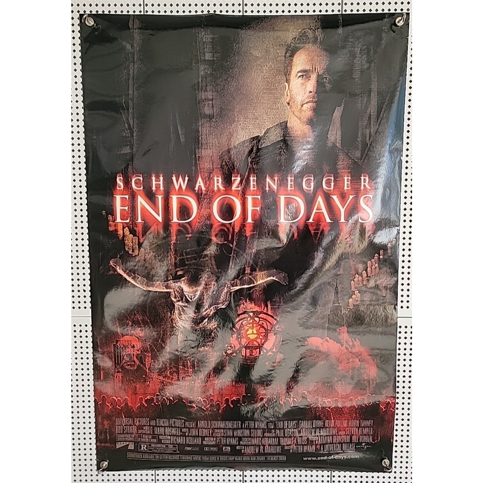 End Of Days 1999 Original D.S. 27x40 Movie Poster Arnold Sschwarzenegger
