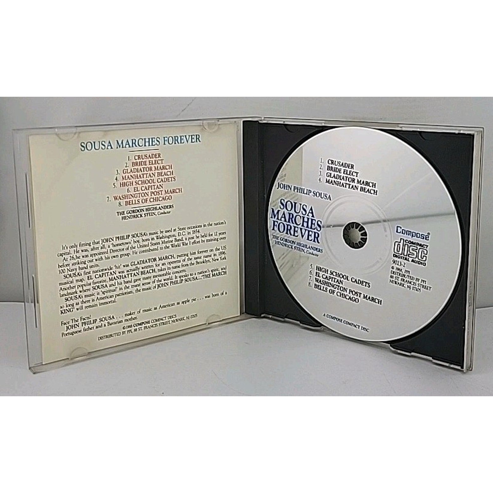 Sousa Marches Forever by John Philip Sousa (CD, 1988, Compose Records)