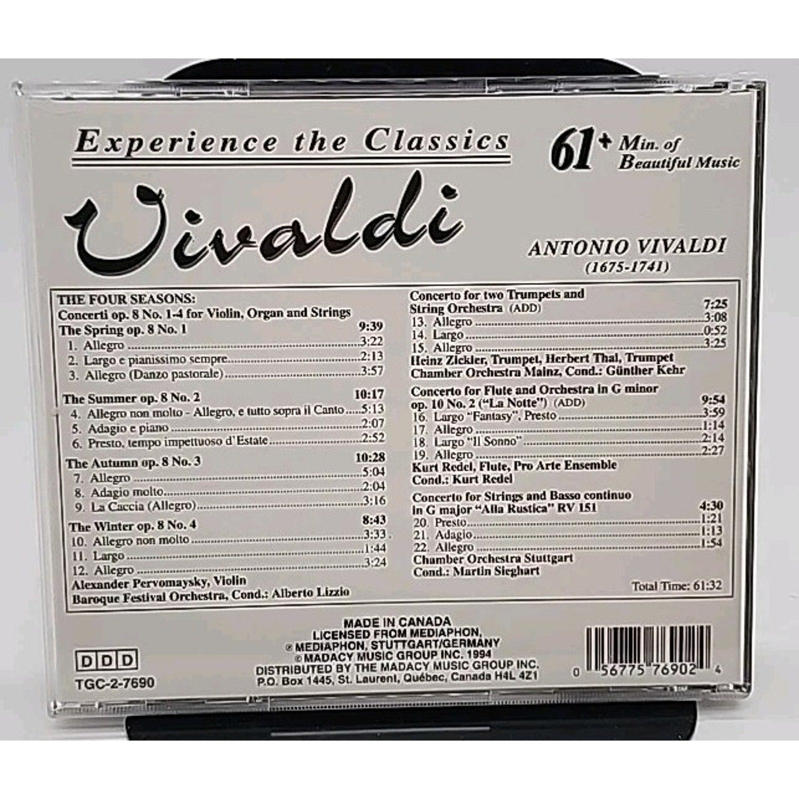 Experience the Classics Antonio Vivaldi (CD)
